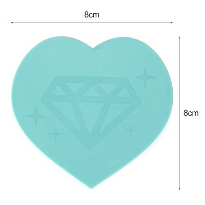 Plastic Diamond Painting Trays with Lid DIY Heart Shape for