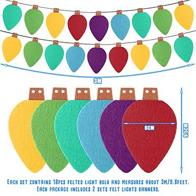 Colourful Felt Bubble Garland 260cm Multicoloured Room Decorations  Sustainable Christmas Tree Tinsel Birthday Party Garlands 