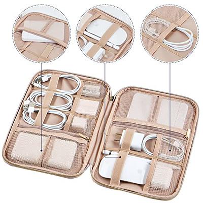 NISHEL Travel Cord Organizer Case,Tech Electronic Case, Travel Essentials  for Charger, Cable, Phone, Hard Drive, USB, SD Card, Pink - Yahoo Shopping