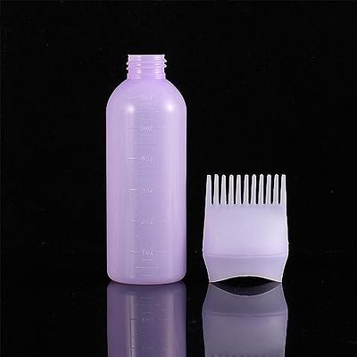 TULOBI Root Comb Applicator Bottle,2Pcs 6 Ounce Oil Applicator for Hair  Dye,Hair Coloring,Scalp Treament,Bottle Applicator Brush with Graduated