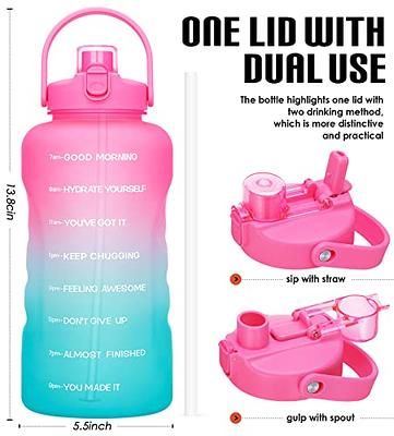 Outdoor Water Bottle With Straw Sports Bottles Leak Proof