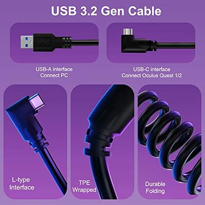 USB C Cable 10FT / 3M, Oculus Quest Link Cable, High Speed Data Transfer &  Fast Charging Cable Compatible for Quest 2 and Oculus Quest and Gaming PC 