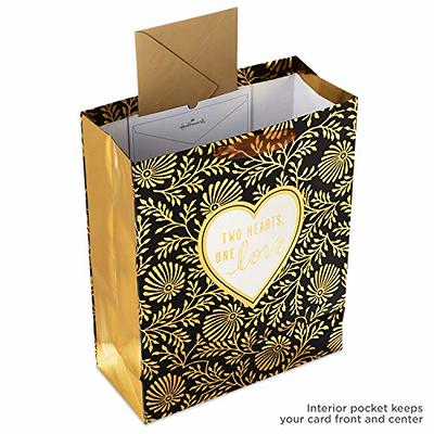 Hallmark 15 Extra Large Gift Bag with Tissue Paper (Two Hearts, One Love  Black and Gold) for Weddings, Anniversaries, Engagements, Valentine's Day -  Yahoo Shopping