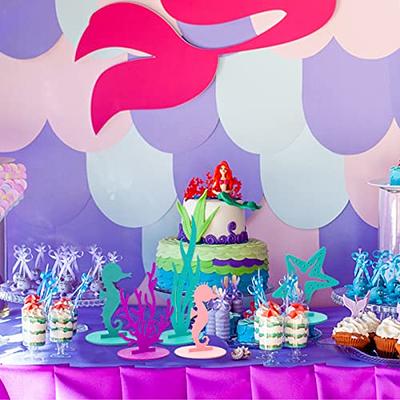 24 Pcs Mermaid Birthday Decorations Felt Table Centerpiece Under the Sea  Party Decorations Supplies for Ocean Theme Little Mermaid Birthday Party  Baby Shower - Yahoo Shopping