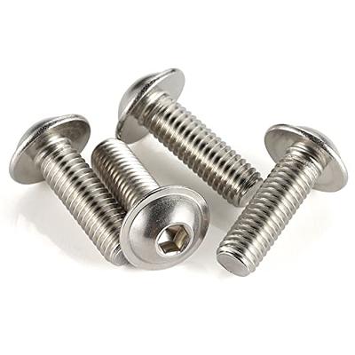 M4-0.7 x 10mm Flanged Button Head Socket Cap Screw Bolts, 304 Stainless  Steel 18-8, Allen Socket Drive, Bright Finish, Fully Machine Threaded, Pack  of 100 - Yahoo Shopping