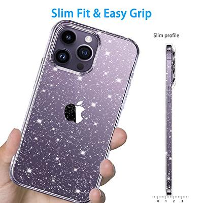 JJGoo Compatible with iPhone 13 Case, Clear Glitter Soft TPU Shockproof  Protective Bumper Cover, Sparkle Bling Sparkly Cute Slim Women Girls Phone