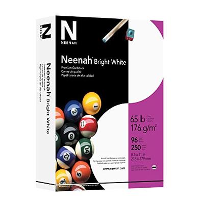 Neenah Premium Cardstock, 8.5 x 11, 65 lb/176 gsm, Bright White, 250  Sheets (91904) - Yahoo Shopping