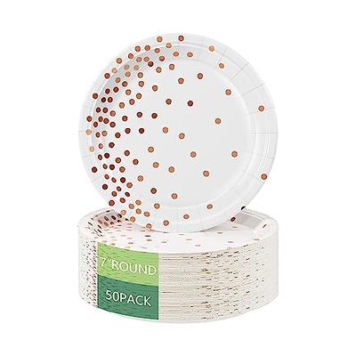 Gold Dots Paper Plates