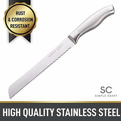 Zyliss Comfort Pro Serrated Paring Knife - Full Tang Vegetable & Bread  Knife - Ice Hardened Stainless Steel Serrated Knife - Black/Stainless Steel  