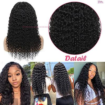 4GIRL4EVER Deep Wave Lace Front Wigs Human Hair 180% Denisty 13X4 Deep Wave  Frontal Wigs