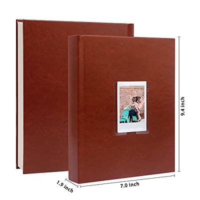 128 Pockets Photo Album with Writing Space, Front Window, Polaroid Photo  Albums 3 Inch Compatible with Fujifilm Instax Mini 12 11 9 8 7s 40 EVO,  Polaroid 300, HP Sprocket, K-pop Photocards (Brown) - Yahoo Shopping