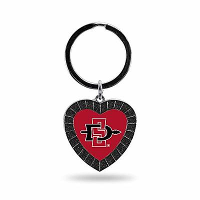 Rico NFL Dallas Cowboys Rhinestone Heart Colored Keychain