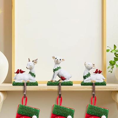 1/2/4pcs Christmas Stocking Hangers Holders Mantle Socks Hook