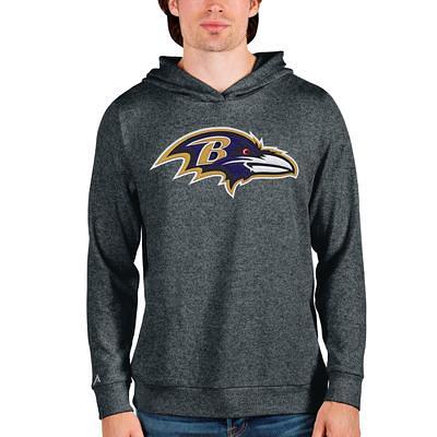 Men's Nike Black Baltimore Ravens Rewind Club Pullover Hoodie