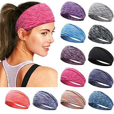 12 Packs Workout Headbands for Women Non Slip Sweatbands Sweat