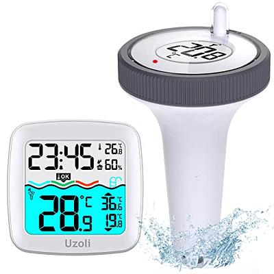 [Large Floating Pool Thermometer] eLander Pro Water Thermometers, for  Outdoor & Indoor Swimming Pools, Spas, Hot Tubs, Fish Ponds