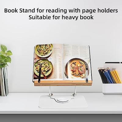 Book Stand for Reading,360 Degree Rotating Adjustable Book Holder