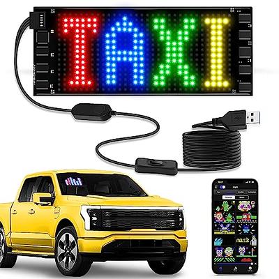 Tnuxey Bright Mini LED Car Sign, 7''x3'' Flexible LED Light Signs