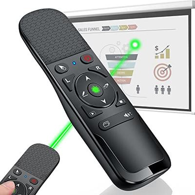 Presentation Clicker for Powerpoint, Wireless Presenter for Presentation,  Laser Pointer Presentation Remote, USB-A & USB-C/Type-C for