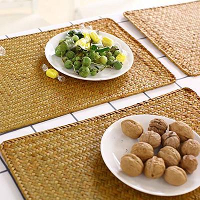 Set of 4 PCS Placemats Non-Slip Washable Cloth Dining Table Place