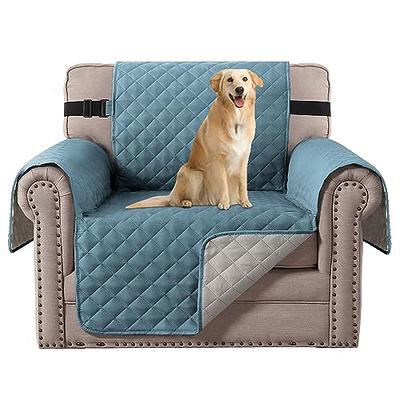 Subrtex Quilted Reversible Sofa Couch Slipcover Anti-Slip Furniture  Protector Covers for Pets and Kids with Elastic Straps (Chair)