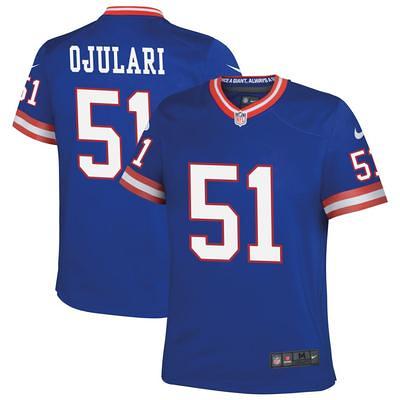 Men's Nike Azeez Ojulari Royal New York Giants Game Player Jersey