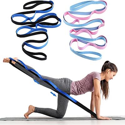 BOB AND BRAD Stretch Strap, 12 Loop Yoga Stretch Strap, Non-elastic Stretch  Strap for Stretching, Physical Therapy, Pilates, Dance, Gymnastics, and  Athletic Trainers with Carry Bag