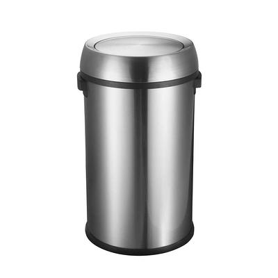 Alpine Commercial Indoor Trash Can 50 Gallon Stainless Steel - Office Depot