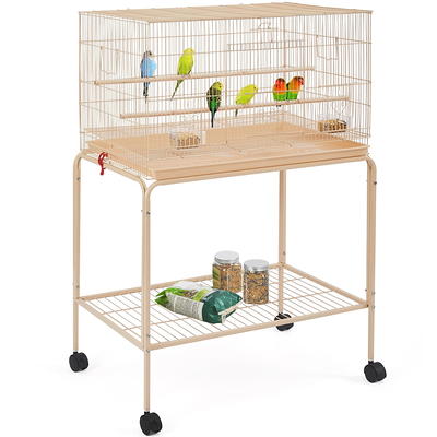 Gabbert 53.5'' Iron Play Top Floor Bird Cage with Wheels - Yahoo