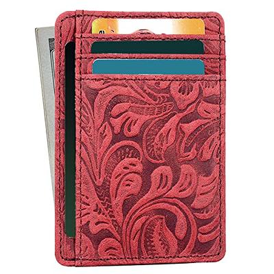  Green Long Bi Fold Leather Wallet For Men And Women, Multiple  Credit/Debit/Gift Card Windows