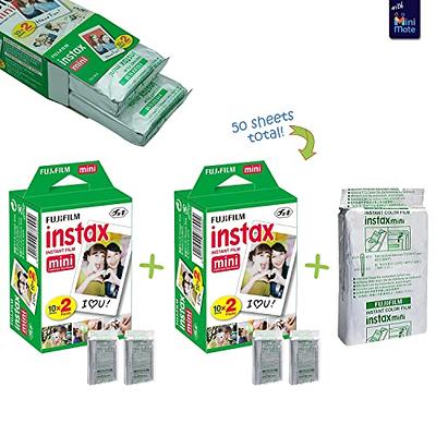 Fujifilm Instax Mini 12 Camera with Fujifilm Instant Mini Film (60 Sheets)  Bundle with Deals Number One Accessories Including Carrying Case, Photo