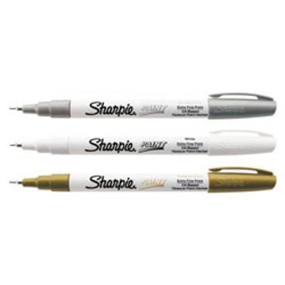 Sharpie Oil-Based Paint Marker, Medium Point, 3-Count (Metallic Gold)