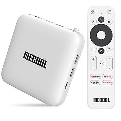 Android TV Box 11.0, MECOOL KM7 Plus Smart TV Box 4K HDR 2GB 16GB Support  2.4G/5.0G/BT 5.0/AV1 Google TV Remote Streaming Media Player with Amlogic
