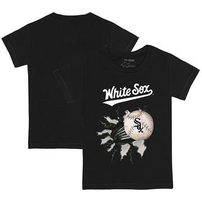 Chicago White Sox Baseball Bow Tee Shirt Women's Small / White