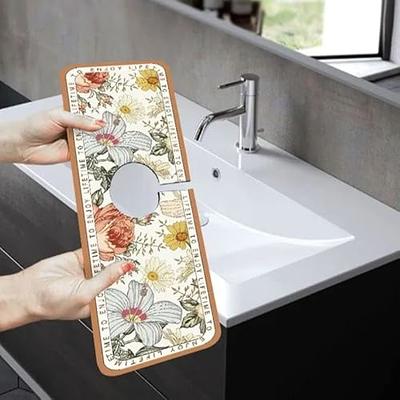 2pcs Fantasy Style Faucet Draining Mat, Faucet Absorbent Mat For Kitchen  Sink, Diatom Mud Sink Faucet Absorbent Mat, For Bathroom & Kitchen (A) -  Yahoo Shopping