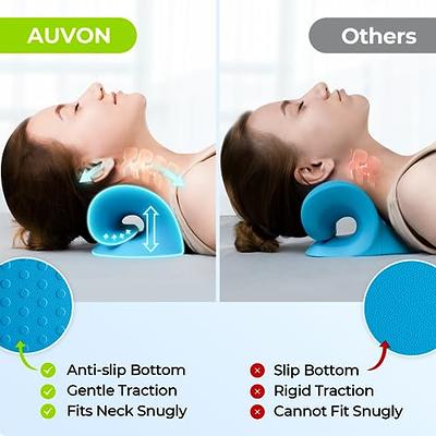 Neck and Shoulder Relaxer, Cervical Traction Device for TMJ Pain Relief Blue