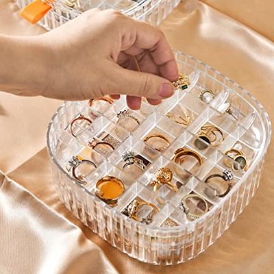 Clear Earring Storage Box Organizers Acrylic Jewelry Storage