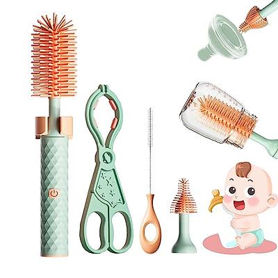 3 In 1 Baby Bottle Brush 360 Water Bottle Cleaning Brush Straight Handle  Baby Bottle Cleaner