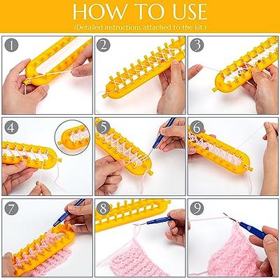 VGOODALL 18PCS Knitting Loom and Pompom Maker Set, Rectangle Knitting Looms  Pom Pom Makers with 9 Yarn Skeins Acrylic Knitting Supplies for Beginners  Christmas Hat Scarf Shawl Sweater Socks - Yahoo Shopping