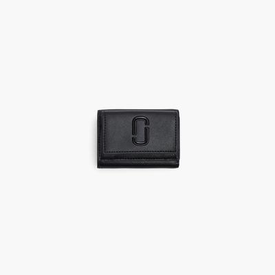 Snapshot DTM Mini Compact Wallet in Black Leather