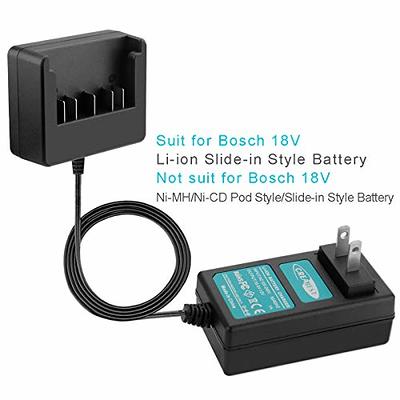 Creabest 18-Volt Lithium-Ion Battery Charger for Bosch BAT609 BAT622 BAT620  BAT609G BAT618 BAT618G BAT619 BAT619G BAT610G Slide-in Style Battery -  Yahoo Shopping