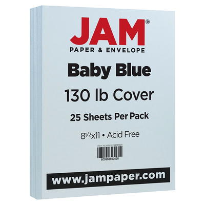 JAM Paper & Envelope Matte 80lb Cardstock, 8.5 x 11, , Baby Blue, 250 /Ream  - Yahoo Shopping