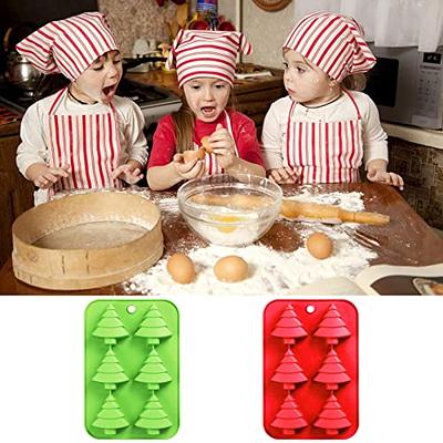 Set of 3 Holiday Christmas Shaped Silicone Ice Cube Soap Making Trays/Molds  - Gingerbread Men/Candy Canes, Snowflakes & Christmas Trees