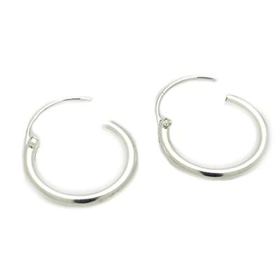 Sterling Silver Hoop Earrings by Balsamroot Jewelry