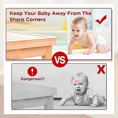  Baby Proofing, Clear Edge Protector Strip, Soft Corner  Protectors for Kids, Baby Child Safety Tables Corner Guards for Furniture  Against Sharp Corners for Cabinets, Tables, Drawers 1.2in x 3.3ft :  Everything