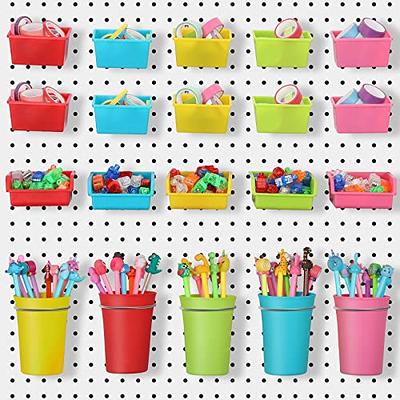 20 Pack Pegboard Cups Pegboard Bins Set, Pegboard Wall Organizer with Hooks  and Loops, Peg Hooks Assortment Organizer Accessory for Garage Craft  Workshop Office Storage (Mixed Color) - Yahoo Shopping