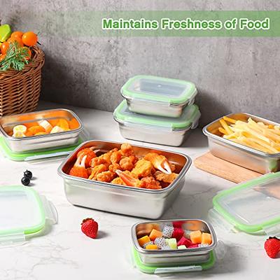 M MCIRCO [10-Pack,22 Oz] Glass Meal Prep Containers 2 Compartments,  Airtight Glass Lunch Bento Boxes with Lids, Glass Food Storage Containers,  Microwave, Oven, Freezer and Dishwasher Friendly, Green - Yahoo Shopping