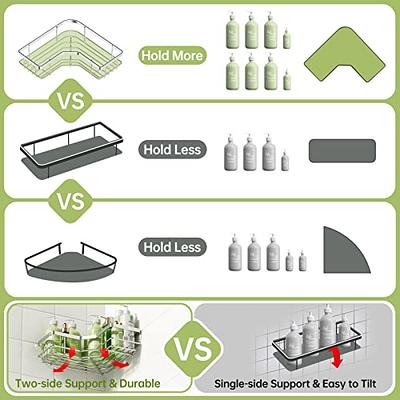 TOPCHASE Corner Shower Caddy, Shower Organizer with Soap Dish, 14 Hooks,  Adhesive Shower Shelf for Inside Shower, 3 Pack Shower Rack, No Drilling Bathroom  Shower Shampoo Holder, Shower Organization - Yahoo Shopping