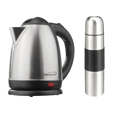 Brentwood Appliances 1-Liter Stainless Steel Cordless Electric Kettle -  Silver-Tone - Yahoo Shopping