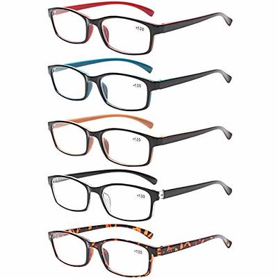 5 Pack Floral Pattern Design Reading Glasses for Women R2106 - 5 Pairs Mix +1.25